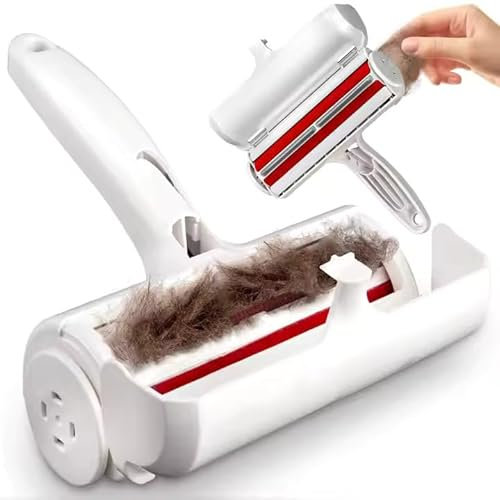 Chom Chom Roller Tierhaarentferner und Wiederverwendbare Fusselrolle - ChomChom Katzen- und Hundehaarentferner für Möbel, Couch, Teppich, Kleidung und Bettwäsche - Tragbares
