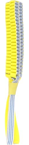 Flamingo Spielzeug für Hund Glowa Stick Blau & Gelb S - 36x3x3cm - Leuchtet im Dunkeln - Mit Griffen