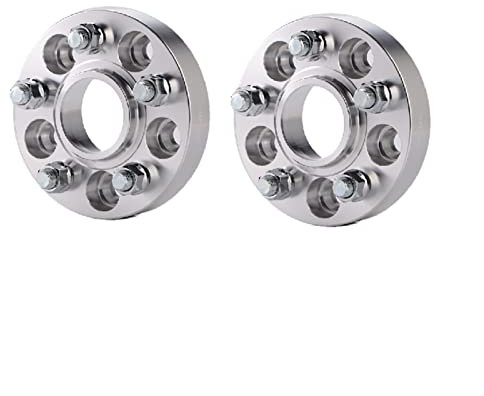 CAXUMO 2 Stück PCD 4x114.3 CB 66,1 mm Spurverbreiterung Adapter, for Nissan, Versa, for Renault, Sacla, for Samsung, SM3 geschmiedetes Aluminium Spurverbreiterungen(2PC silver-20mm)