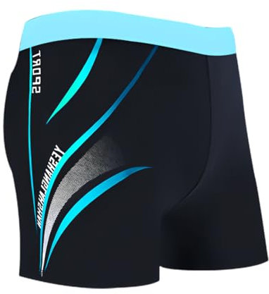 YNYCIPZ Slips de bain homme,Stripes Swim Boxers Boxers de Bain Homme,Taille L (40-80kg)