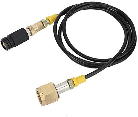 CO2 Schlauch Kit, Soda Maker Tank Direktadapter 1,5m CO2 Adapter Hochdruckschlauch, Kompatibel mit europäischem CO2-Tankanschluss DIN477