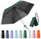 Kleiner Regenschirm, portable folding umbrella, mini reise regenschirm, leichter Reiseschirm, taschenschirm, UV-faltbar mit Kapselbox, reisewasser- und winddicht für Männer und Frauen(dunkelgrün)