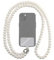 GD GOOD.designs EST. 2015 Collier pour portable avec perles nacrées - Collier universel avec patch pour chaque coque de portable | Collier pour portable à porter autour du cou (longueur 130cm)