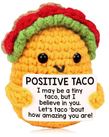 Calkkrer Handgemachte Gehäkelte Sandwich Kuscheltiere, Inspirierende Emotionale Unterstützung, Positive Aufmunterung Geschenke, Süße Glücksbringer, Geburtstagsgeschenk