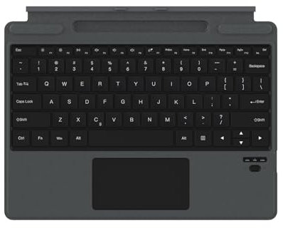 Qulose Teclado Surface Pro 9, teclado Bluetooth inalámbrico desmontable para Microsoft Surface Pro 8/9/X, con batería recargable integrada/panel táctil multigesto