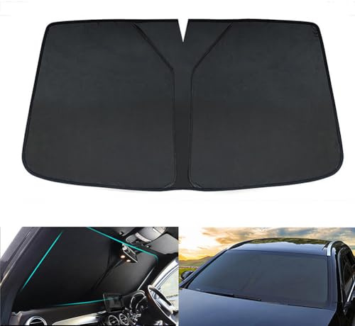 Compatible con Peugeot 5008 2017-2022, parasol para parabrisas, parabrisas de coche, parasol para parabrisas de coche, parasol de coche