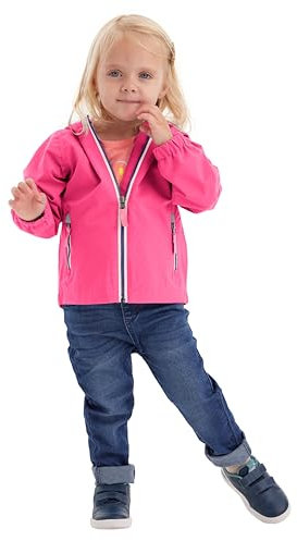 first instinct by killtec Unisex Baby Fios 10 Mns Jckt Funktionsjacke Regenjacke Mit Kapuze, Fuchsia, 86-92 EU