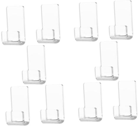 HOLIDYOYO 10stücke Transparente Wandhalterungen Für Vinyl-schallplatten Dekorative -halterung Für Musikliebhaber Präsentation Von Platten Und Im Büro Oder Buchladen