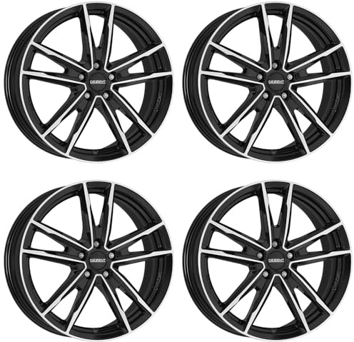 4x Dezent Felgen KF dark 8.0Jx19 ET40 5x112 kompatibel mit Volkswagen Arteon Beetle CC Caddy Eos Golf ID.3 ID.4 ID.5 Jetta Passat Phaeton Scirocco T-Roc Tiguan Touran