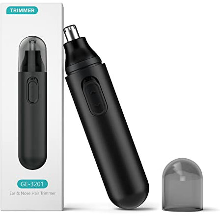 Tondeuse Nez Oreilles Homme,Lame à Double Tranchant ne Tirant pas, Alimentée Par Batterie, Design Lavable et étanche Ipx7, Facile à Utiliser, pour hommes et femmes