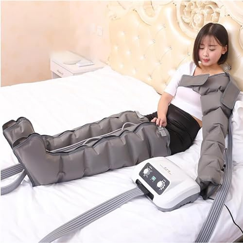 Masajeador de piernas de compresión de aire de drenaje linfático, botas de masaje eléctricas para circulación y relajación, ideal para terapia de piernas y cintura