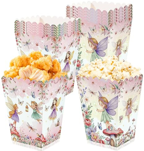 JeVenis 10 Stück Feenparty Boxen für Feenhäuschen Waldpilze Partydekoration | 10 Stück Feenparty Boxen für Feenhäuschen Waldpilze Brautparty Hochzeit Geburtstag Babyparty Partydekoration