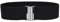 Syuer Damen Breiter Elastischer Taillengürtel Cinch Gürtel Trimmer Stretchbund (S-M (65-78cm), Schwarz (Schnalle Silber))