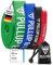 Fitnessbänder Widerstandsbänder von Pullup & Dip mit Tasche und gratis Übungsanleitung - Klimmzugband Widerstandsband Pull Up Resistance Band – Fitnessband Klimmzughilfe in Strong (grün)