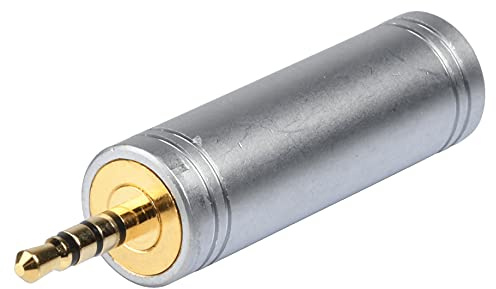 BKL ELECTRONIC 1103096 1103096 Jack Audio Adapter [1 x Klinkenstecker 2,5 mm – 1 x Klinkenbuchse 3,5 mm] Gold
