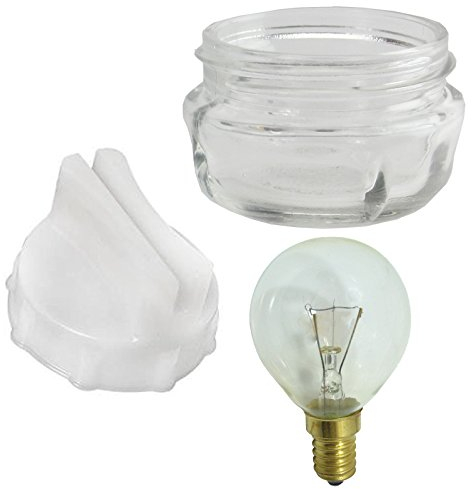 Spares2go Screw in Glass Lamp Bulb Lens Cover + Removal Tool + 40w Light Bulb for Bosch Oven Cooker