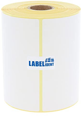 Versandetiketten DHL, DPD, Fedex, GLS, Hermes, UPS - 101,6 x 210 mm - 210 Thermo-Top Papier Etiketten auf 1 Rolle(n) mit 25 mm Kern, Thermodirekt Etiketten selbstklebend, Trägerperfo.