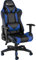 TecTake® Silla Gaming, Silla Ergonómica con Reposabrazos Ajustables, Silla de Estudio Moderna, Silla con Reposacabezas y Cojín Lumbar Extraíbles, Mecanismo Basculante, Rotación 360° - Negro/Azul