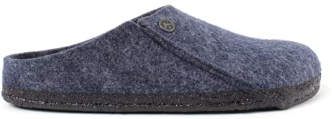 Birkenstock Damen Zermatt Standard Filz Hausschuhe mit offenem Absatz, dunkelblau, 41 EU Étroit