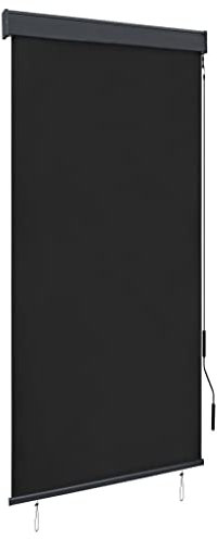 vidaXL Store Roulant d'Extérieur Store Rétractable Vertical Balcon Jardin Pergola Terrasse Patio Blocage des UV et de la Chaleur 100x250 cm Anthracite