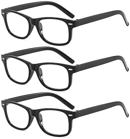 Suertree Lesebrille 3 Pack Leicht Leser Scharnier Augenoptik Brille Lesehilfe für Damen Herren 3.5x