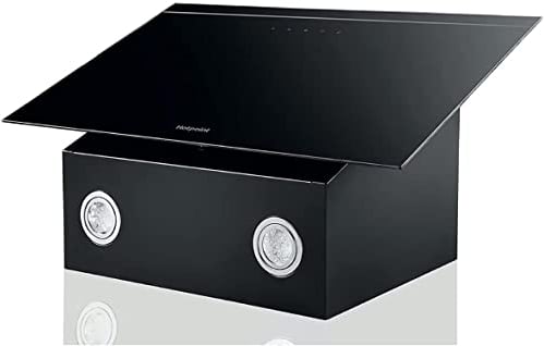 Hotpoint 60cm Angled Chimney Hood - Black