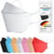 TubeRoo FFP2 Maske weiß Fischform, 1 Stück Masken, Made in Germany, Versand aus Deutschland, weiche Ohrschlaufen, Bänder, Atemschutzmaske