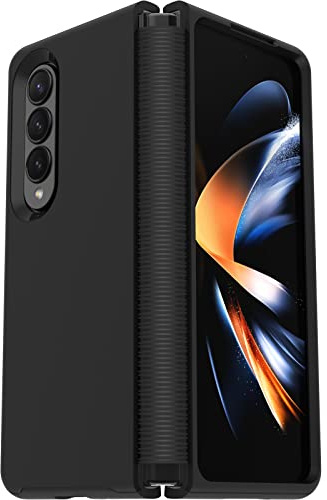 OtterBox Symmetry Flex Hülle für Samsung Galaxy Z Fold4, stoßfest, sturzsicher, und Zweiteilige schützende, 3X getestet nach Militärstandard, Faltbare Handys, Schwarz