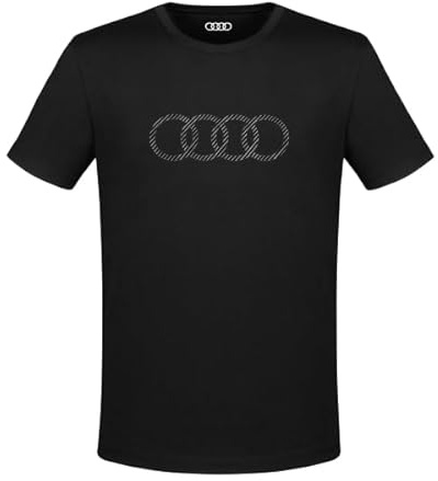 Audi T-Shirt Ringe Herren schwarz 3XL