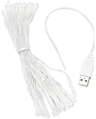 Weihnachtsbaum Lichter USB LED Lichterketten, 40 USB Birnen, Wasserdichte, 19.7ft, für Weihnachten, Hochzeit, Party, Indoor Weihnachtsdeko
