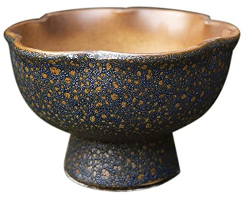 CFLNYC 25,4 cm große runde Pflanzschale aus Porzellan, Sukkulententopf mit Drainage, Bonsai-Töpfe aus Keramik for Kakteen