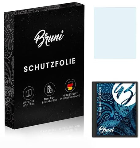 Bruni Schutzfolie kompatibel mit Onyx Boox Tab Ultra C Folie, glasklare Displayschutzfolie (2X)