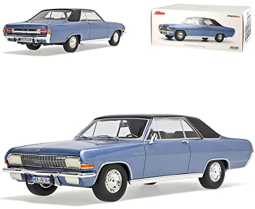 Opel Diplomat A Coupe Blau 1965-1967 1/18 Schuco Modell Auto mit individiuellem Wunschkennzeichen