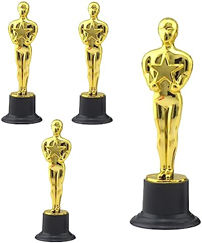 SVOCK 4PCS Trophée Personnalisable, Statuette Trophee Personnalisable pour Football Sports Awards and Awards Galas, pour Augmenter La Cohésion de l'Équipe