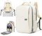 SZLX Large Travel Backpack Women, Carry On Backpack Men,Hiking Backpack Waterproof Outdoor Sports Rucksack Casual Daypack School Bag Fit 14 Inch Laptop with USB Charging Port Beige Green