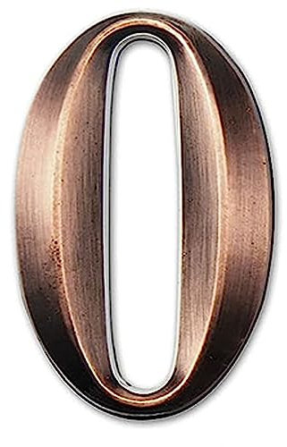 3 Inches Door Numbers 3D Mailbox Numbers Waterproof, Address Numbers Self Adhesive House Numbers Street Number Stickers for House Mailbox Apartment Hotel (Bronze-0)