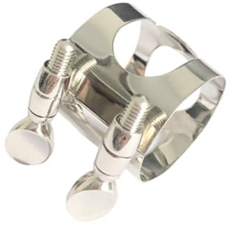 SUPVOX Clarinetes Ligadura Niquelada Abrazadera De Clarinete Niquelada Clariton Ligadura De Barítono Abrazadera De Clarinete Triple Bb Niquelado Boquilla