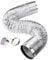 Ventilation Fan Exhaust Hose Ø 80/100/110/120/150/160/170/180/200mm with 2 Stainless Hose Clamps for Tumble Dryers Air Conditioner Exhaust Pip (Color : 3m, Size : 180mm)