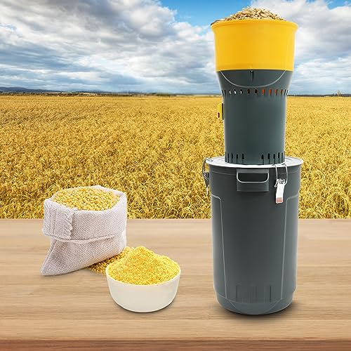 Molinillo de cereales eléctrico, 25 l, 1000 W, triturador de piensos, molinillo de granos, para maíz, trigo, arroz, con 5 tamaños y 1 llave inglesa