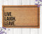 Flavas Live Laugh Leave Doormat, Go Away Doormat, Leave Mat - Funny Welcome Mat, Housewarming Gift Idea - 30x18 Inch