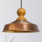 bamyum Asletl Knob Pendelleuchte Esstisch Holz Ø41 cm, Hängelampe Esstisch Holz, Hängelampe Industrial Vintage, Küchenlampe Hängend Vintage Wohnzimmerlampe Pendelleuchte Kupferfarbe Metall Küchenlampe