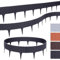 BooGardi Rasenkante Kunststoff Rattanoptik 4 Farben 80cm x 9,5cm 5er/10er/20er Set · Anthrazit 10er Set · Flexible Beeteinfassung · Beetumrandung Garten · Mähkante Raseneinfassung