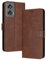 PanXCase Funda Tapa para Motorola Moto G85 - Carcasa Wallet Teléfono Cuero PU, Antigolpes Antihuellas Magnética Soporte Cover pour Tarjetero (Marrón)