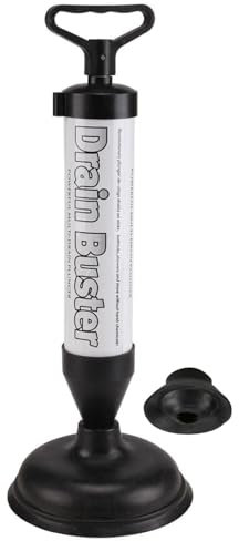 GEEZY Air Pump Drain Unblocker - Sink & Toilet Plunger With Small & Large Suction Cups - Powerful Clog Remover & Drain Buster For Bathroom Kitchen Home