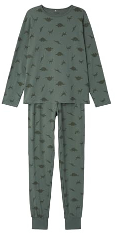TWO SOON Jungen Schlafanzug Langarm Set – Kinder Pyjama 2-teilig, 95% Baumwolle & 5% Elastan, Größen 98–164