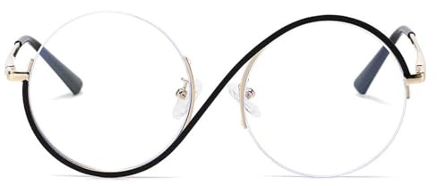 SuBeriYi Cosplay Eyewear, Elphaba Brille, Alleyon Hexe Kostüm Brille | Cosplay Eyewear, Elphaba Brille, Alleyon Hexe Kostüm Brille Metallrahmen Runde Brille Hexe Cosplay Brille