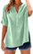 NNGOTD Summer Tops for Women UK Elegant Lace Splicing Hollow Bubble Short Sleeve Solid Color Plus Size Blouses V-Neck Shirt Ladies Dressy Casual T Shirts Pirate Outfit(GN1,XL)