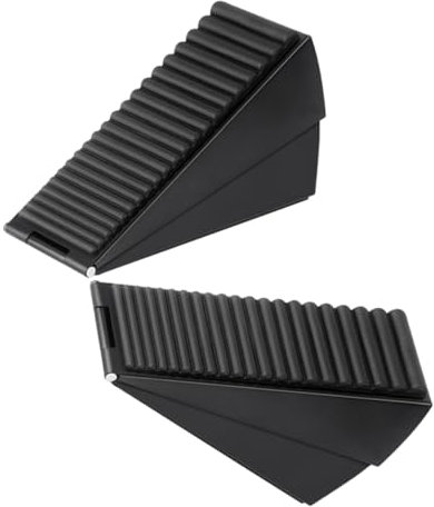 Veemoon 2pièces Butoirs De Porte Caoutchouc pour Bas De Porte sans Perçage Butée Murale pour Maison Bureau