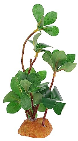 ibasenice Pianta Finta Verde per Tartarughe e Rettili, Decorazione