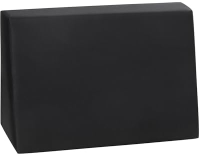 Best Wool Palettenkissen 60 x 40 cm – Seitenkissen für Europaletten, Palettenpolster mit granuliertem Polyurethan-Schaum, gesteppt, bequem, pflegeleicht, für Garten, Terrasse, Balkon, Schwarz